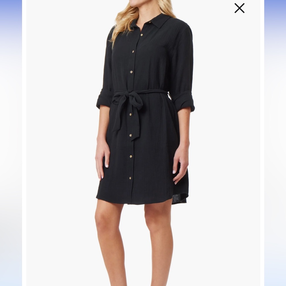 Charlie Long Sleeve Cotton Double Gauze Shirtdress